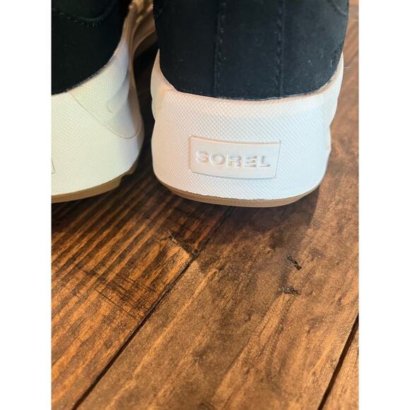 NWOT Sorel Ona Black Lace Up Sneaker Boot Women 8.5 High Top Athletic Hiking - Picture 11 of 13